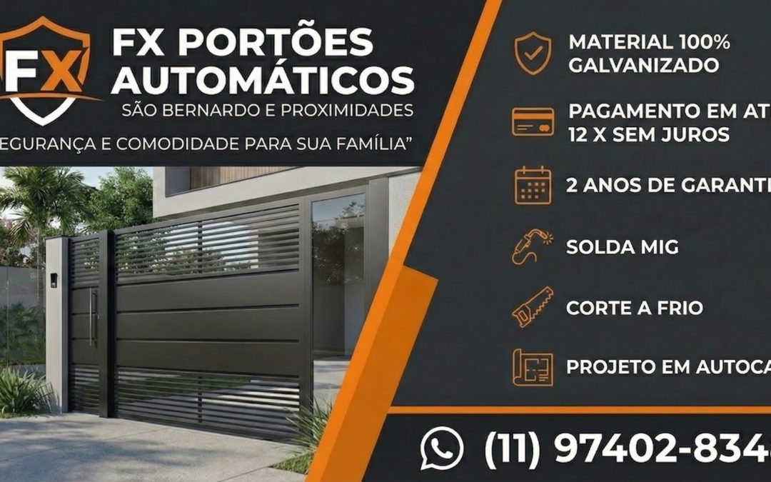 FX PORTOES - PORTOES AUTOMATICOS EM SÃO BERNARDO DO CAMPO