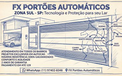 Portões Eletrônicos na Zona Sul de SP: Tecnologia e Proteção para seu Lar
