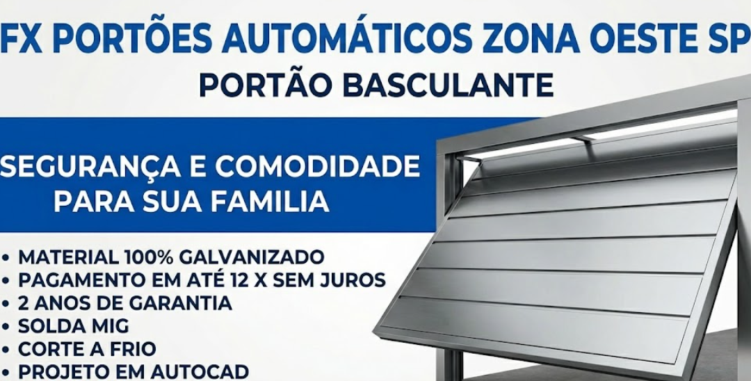 FX Portões: Referência em Portão Automático no Planalto Paulista SP